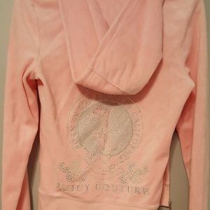 Juicy couture pink hooded sweatshirt